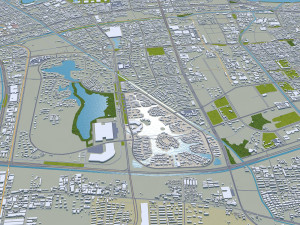 Tianjin city china 270km 3D Model