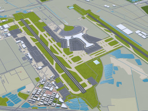 Tianjin city china 270km 3D Model