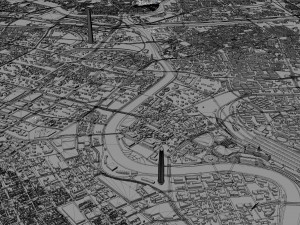 Tianjin city china 270km 3D Model