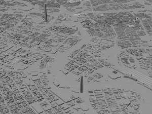Tianjin city china 270km 3D Model
