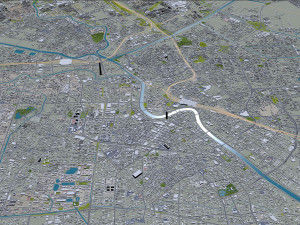 Tianjin city china 270km 3D Model