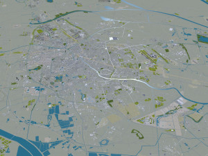Tianjin city china 270km 3D Model