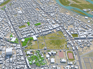 Tikrit city iraq 30km Modello 3D