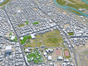 Город Тикрит, Ирак, 30 км. 3D Модель