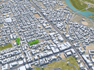Tikrit city iraq 30km 3Dモデル