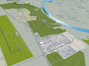 Tikrit city iraq 30km 3Dモデル
