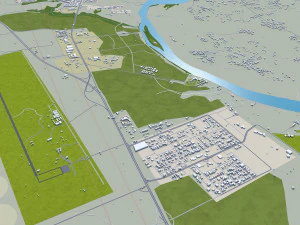 Tikrit city iraq 30km 3D Model