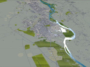 Tikrit city iraq 30km 3Dモデル