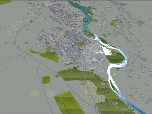 Tikrit city iraq 30km 3D Model