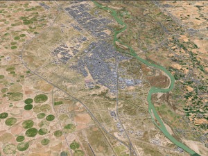 Tikrit city iraq 30km 3Dモデル