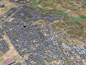 Tikrit city iraq 30km 3Dモデル