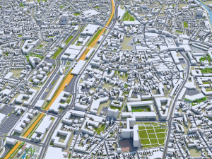 Tilburg city netherlands 50km Model 3D