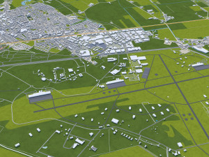 Tilburg city netherlands 50km Model 3D