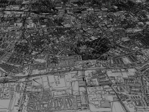 Tilburg city netherlands 50km Model 3D