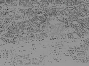 Tilburg city netherlands 50km Model 3D