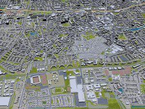 Tilburg city netherlands 50km Model 3D