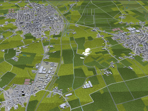 Tilburg city netherlands 50km Model 3D