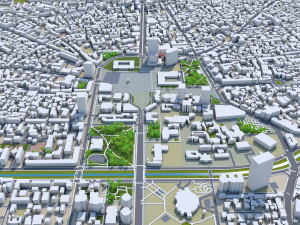 Tirana city albania 20km Model 3D