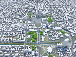 Tirana city albania 20km Model 3D