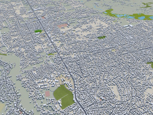 Tirana city albania 20km Model 3D