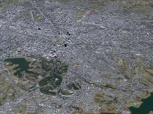 Tirana city albania 20km Model 3D