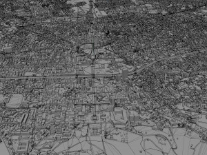 Tirana city albania 20km Model 3D
