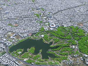 Tirana city albania 20km Model 3D