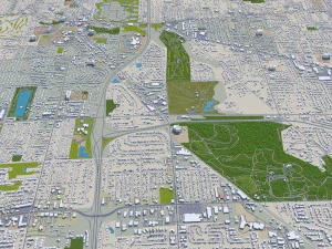 Toledo city ohio usa 40km 3D Model