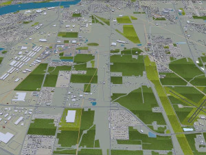Toledo city ohio usa 40km 3D Model