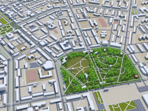 Tolyatti city russia 60km Modèle 3D