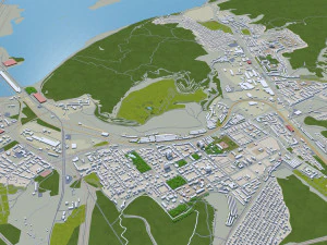 Tolyatti city russia 60km 3D Model