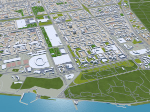 Tolyatti city russia 60km Modèle 3D