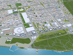 Tolyatti city russia 60km 3D Model