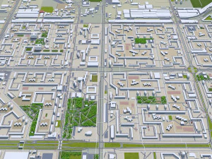 Tolyatti city russia 60km 3D Model