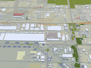 Tolyatti city russia 60km Modèle 3D