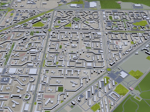 Tolyatti city russia 60km Modèle 3D