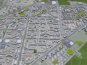 Tolyatti city russia 60km 3D Model