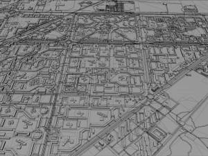 Tolyatti city russia 60km 3D Model