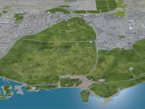 Tolyatti city russia 60km 3D Model