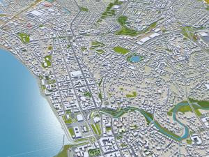 Tomsk city russia 60km 3D Model