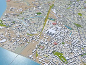 Tomsk city russia 60km 3D Model