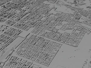 意大利都灵和都灵市 30公里 3D 模型
