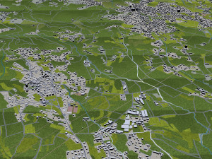 Torino and turin city italy 30km 3D 모델