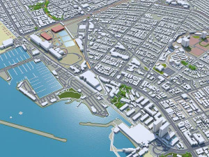 Torrance city california usa 30km 3D Model