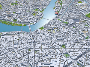 Toulouse city france 30km Model 3D