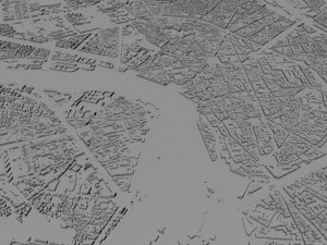 Toulouse city france 30km Model 3D