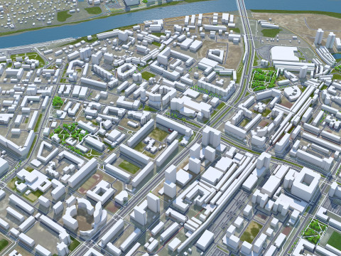 Tumen city russia 60km 3Dモデル