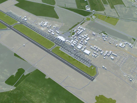 Tumen city russia 60km 3D Model