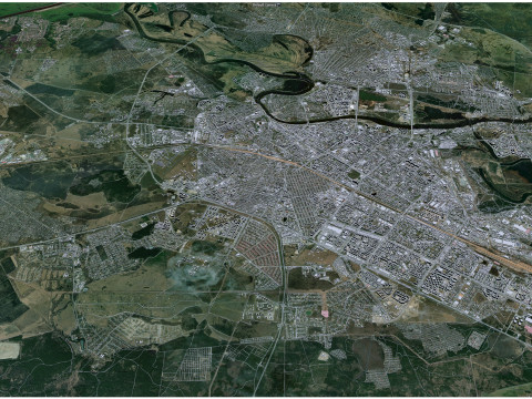 Tumen city russia 60km 3Dモデル