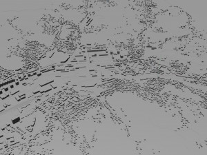 Tuzla city bosnia and herzegovina 30km 3D Model